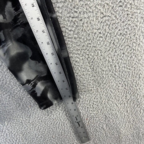 Nike Leggings Women's Small Black Red Tie Dye Running Athletic Workout Gym Logo - Picture 5 of 9